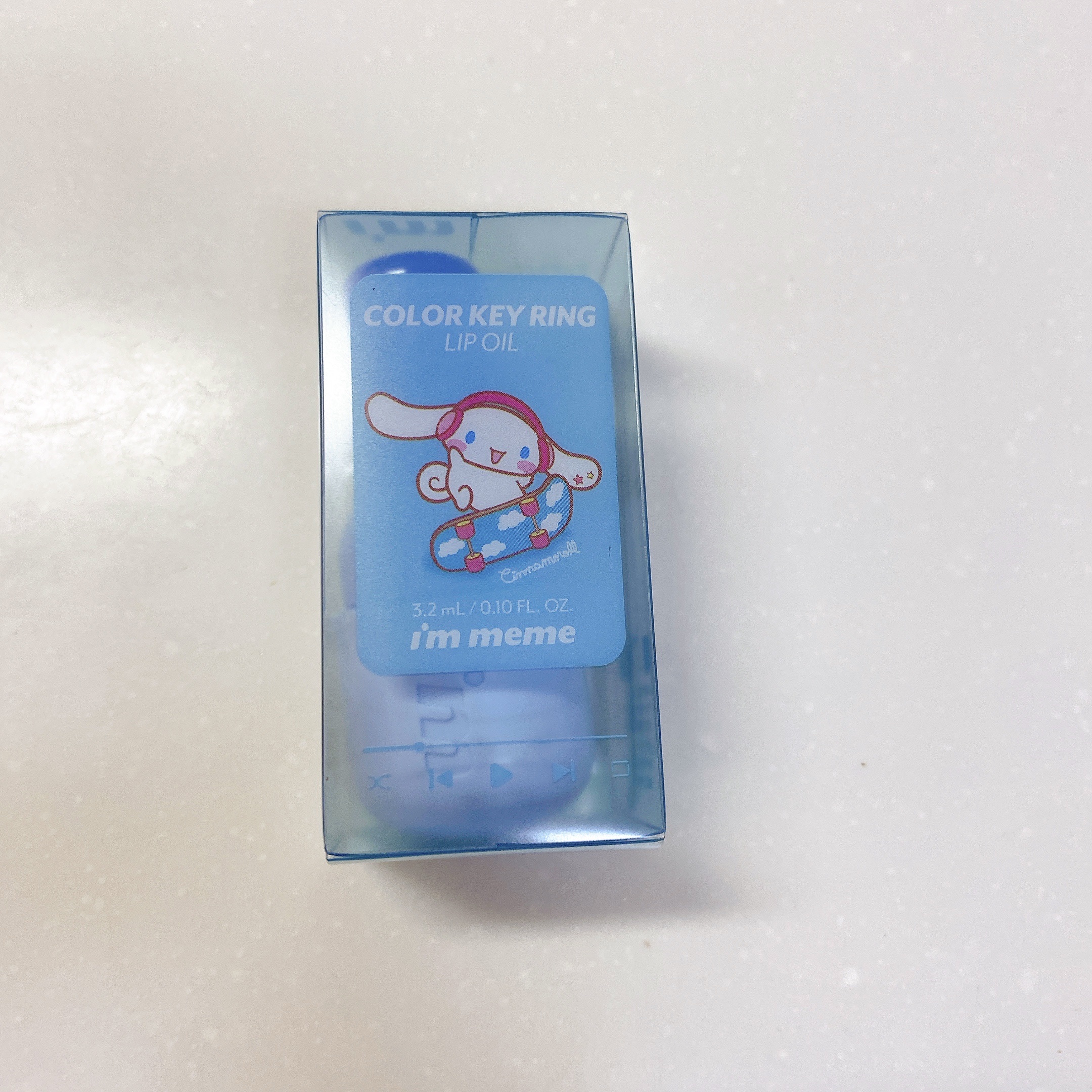 カラーキーリングリップオイル スポットライトオン シナモロール/i’m meme/リップグロスを使ったクチコミ（3枚目）