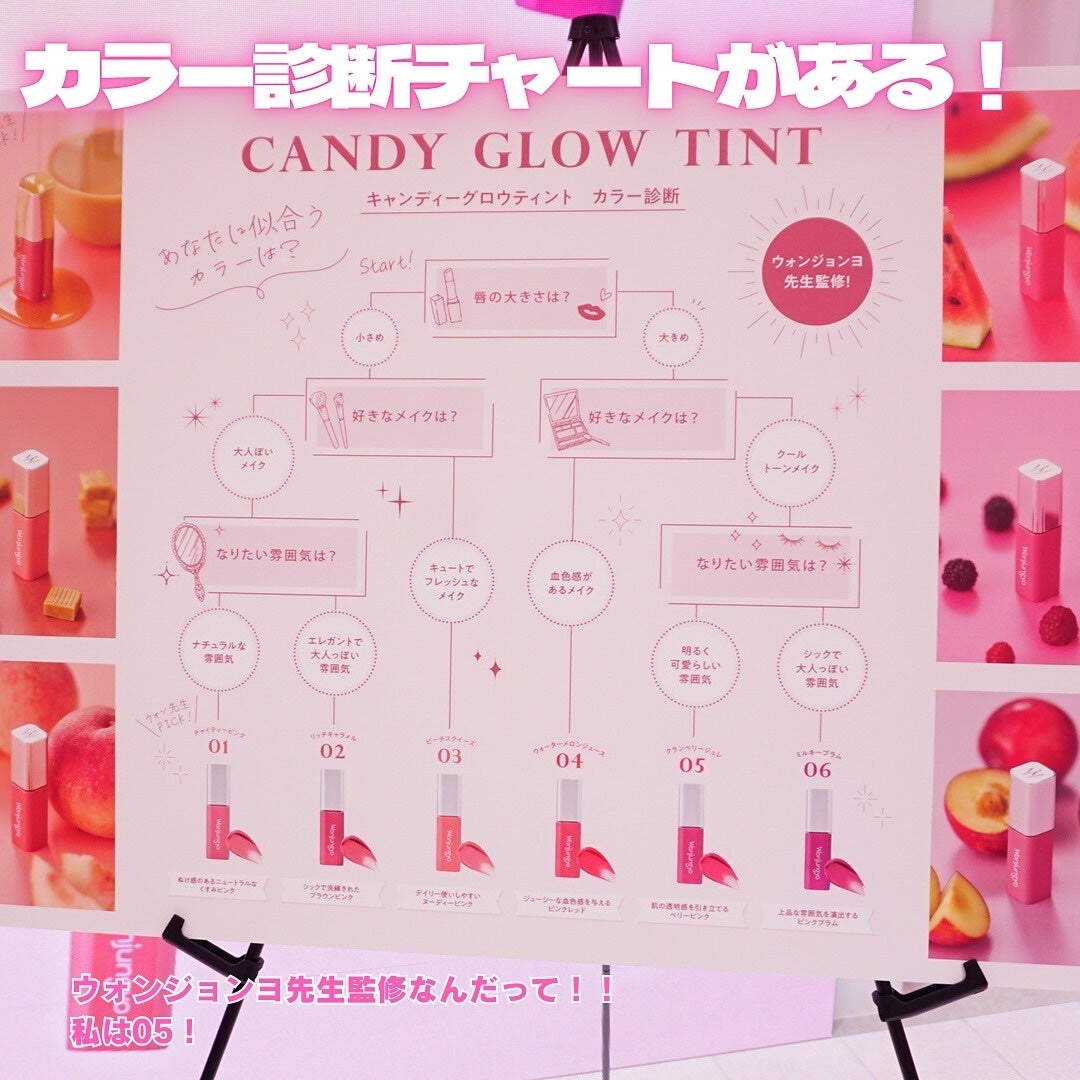 ウォンジョンヨ キャンディーグロウティント/Wonjungyo/リップティントを使ったクチコミ(4枚目)