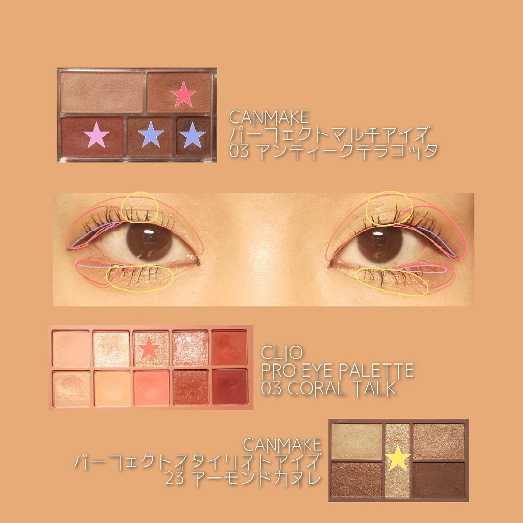 あり on LIPS 「(howto2枚目)カラーメイク好きでアイシャドウを塗るのがメ..」(2枚目)