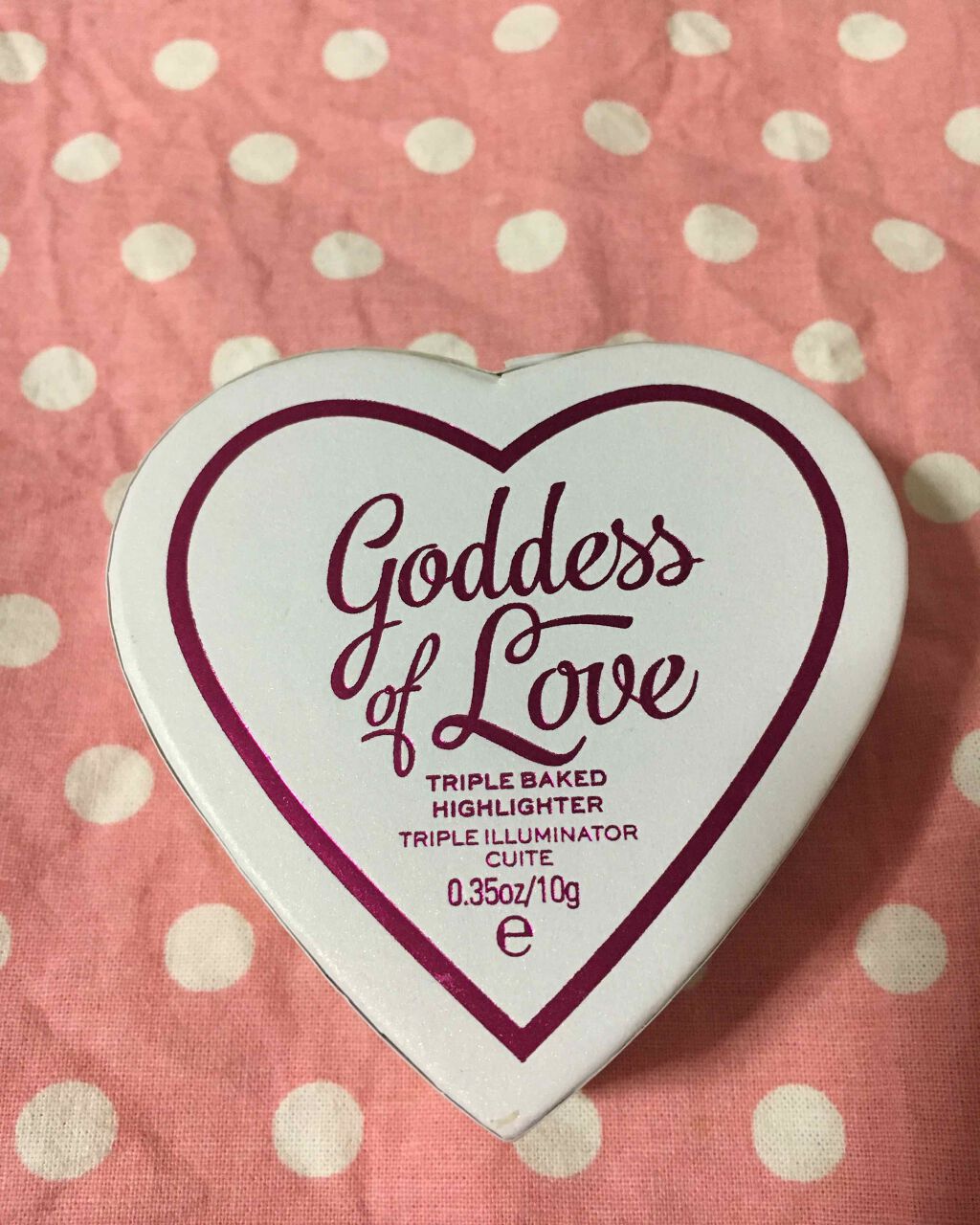 ハートハイライター ゴッデス オブ ラブ/MAKEUP REVOLUTION/パウダーハイライトを使ったクチコミ（2枚目）