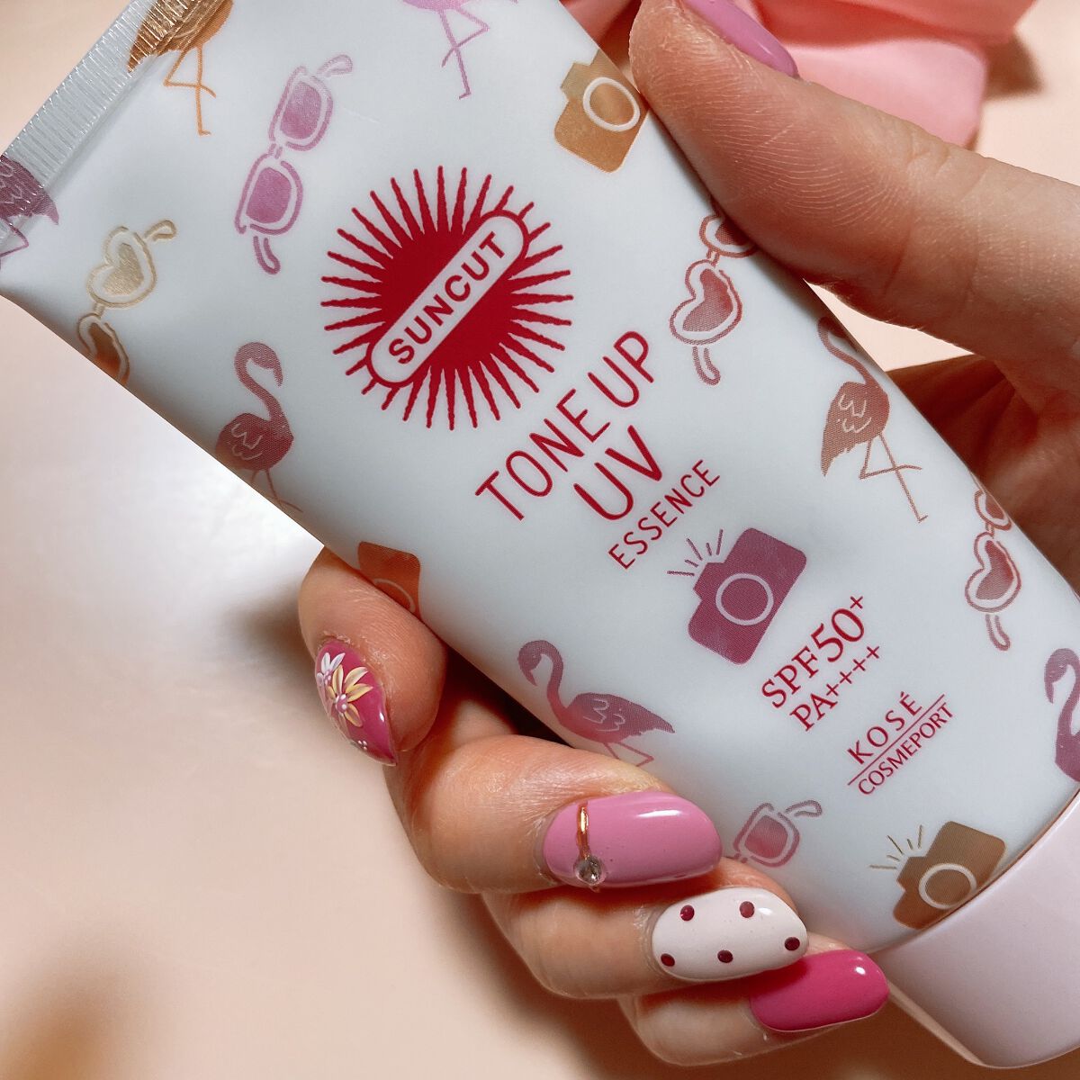 アリッサム on LIPS 「ピンク系UVクリーム🌸顔・からだ両方に使える日焼け止め美容液。..」(3枚目)