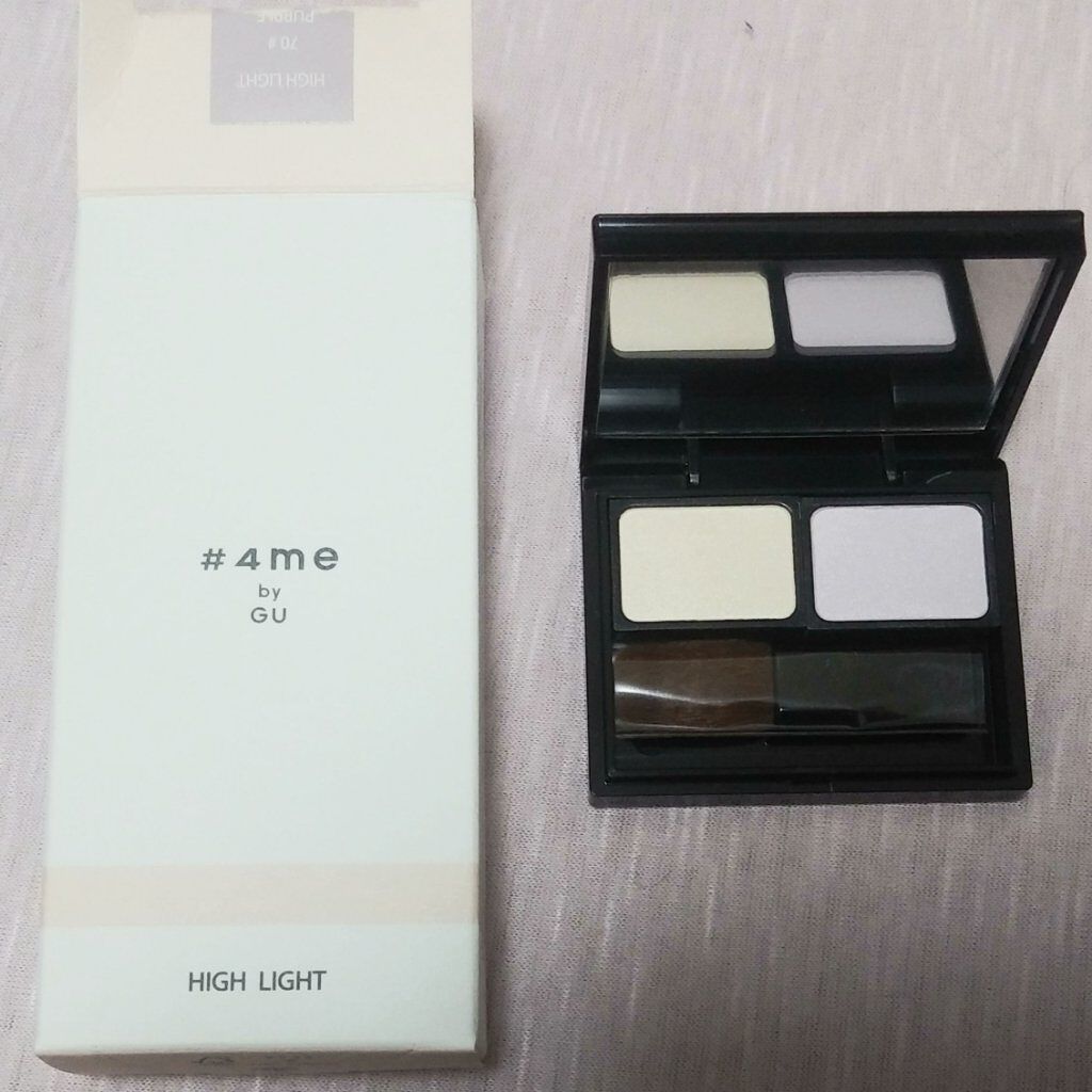 ハイライト/#4me by GU/パウダーハイライトを使ったクチコミ（2枚目）
