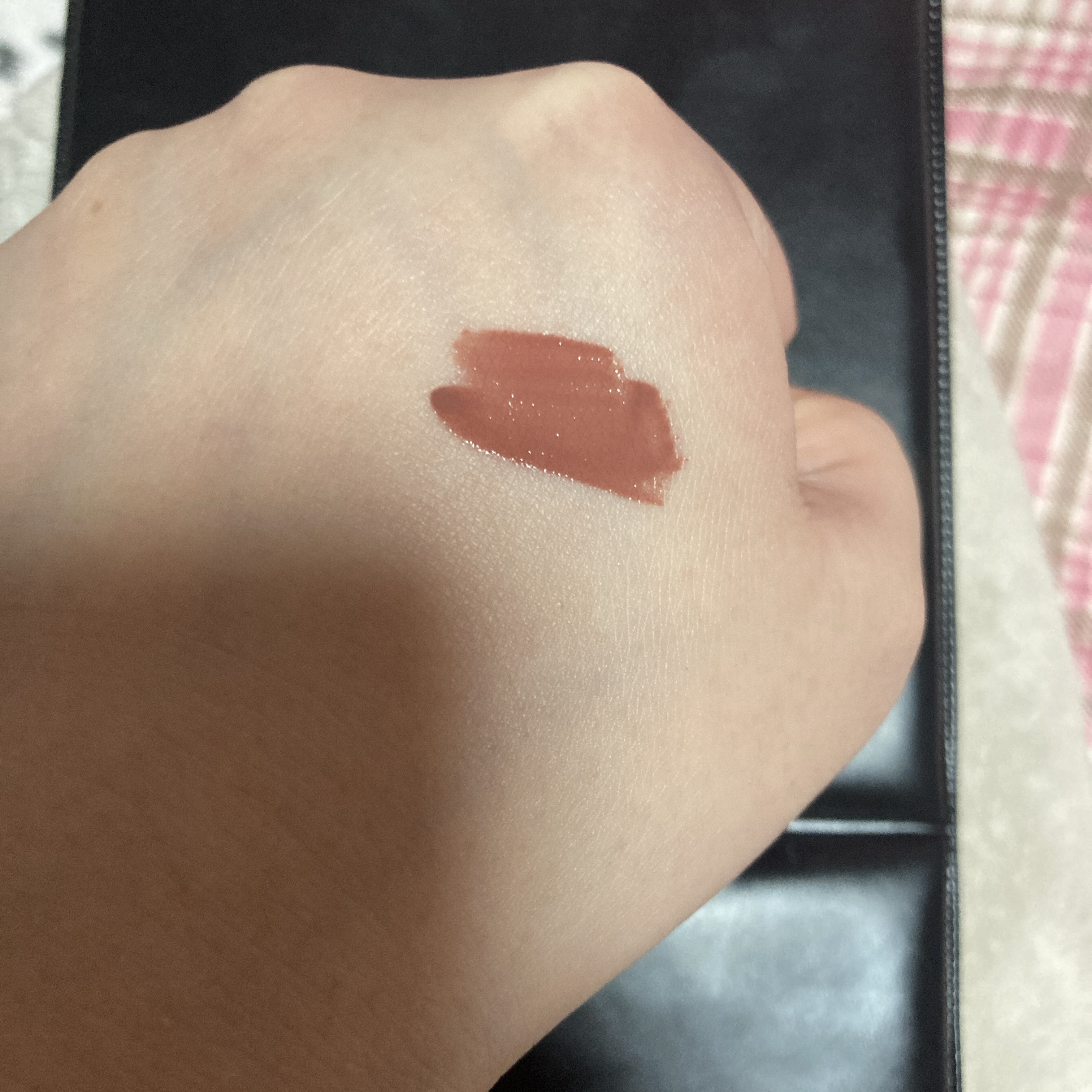 RMK リクイド リップカラー EX-05 メロウ マホガニー（数量限定）/RMK/口紅を使ったクチコミ（3枚目）