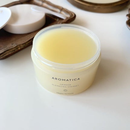 オレンジクレンジングシャーベット/AROMATICA/クレンジングバームを使ったクチコミ(2枚目)