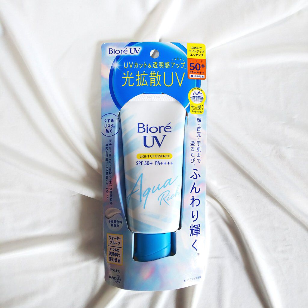 ビオレUV アクアリッチ ライトアップエッセンス/ビオレ/日焼け止めクリームを使ったクチコミ(2枚目)