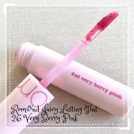 ジューシーラスティングティント/rom&nd/リップティントを使ったクチコミ(1枚目)