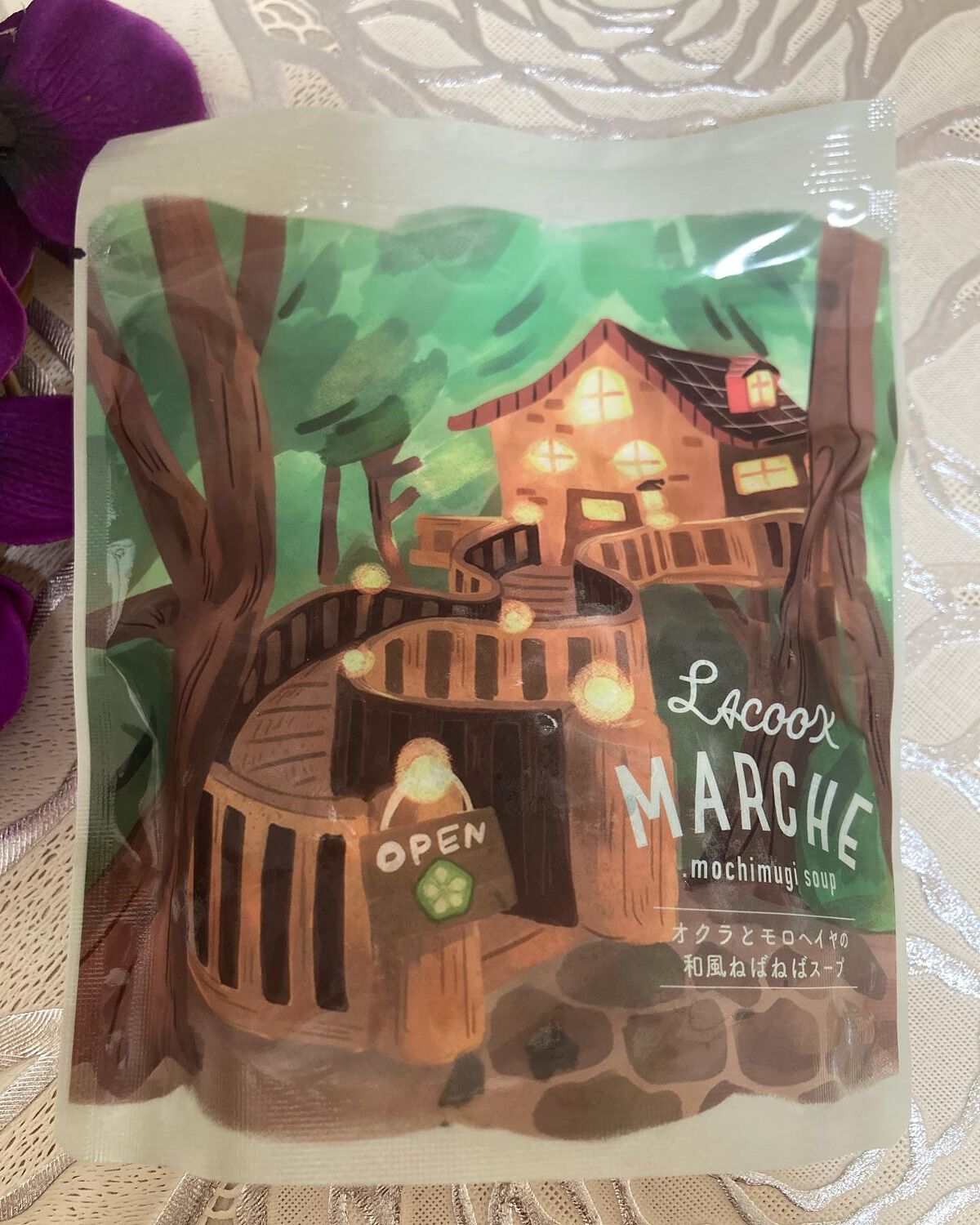 もち麦スープ/ラコックマルシェ/低糖質食品を使ったクチコミ(1枚目)