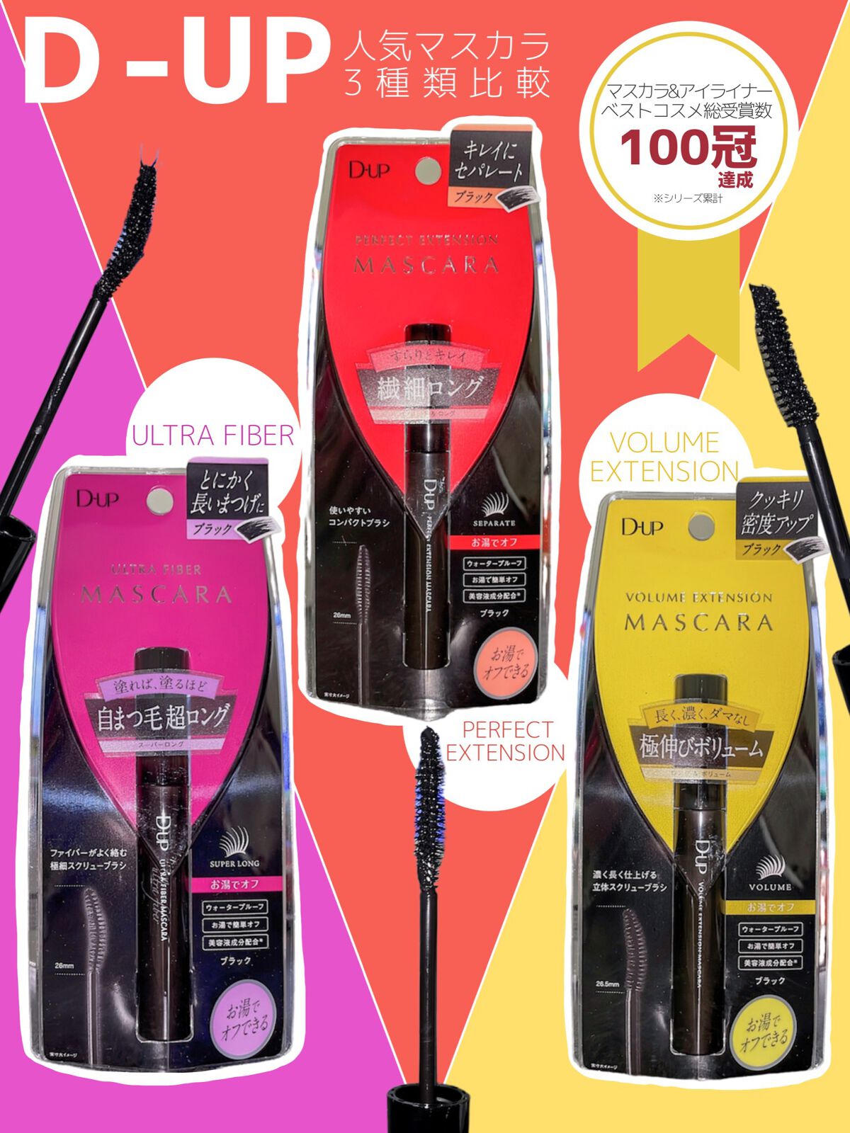 ウルトラファイバーマスカラ/D-UP/マスカラを使ったクチコミ（2枚目）