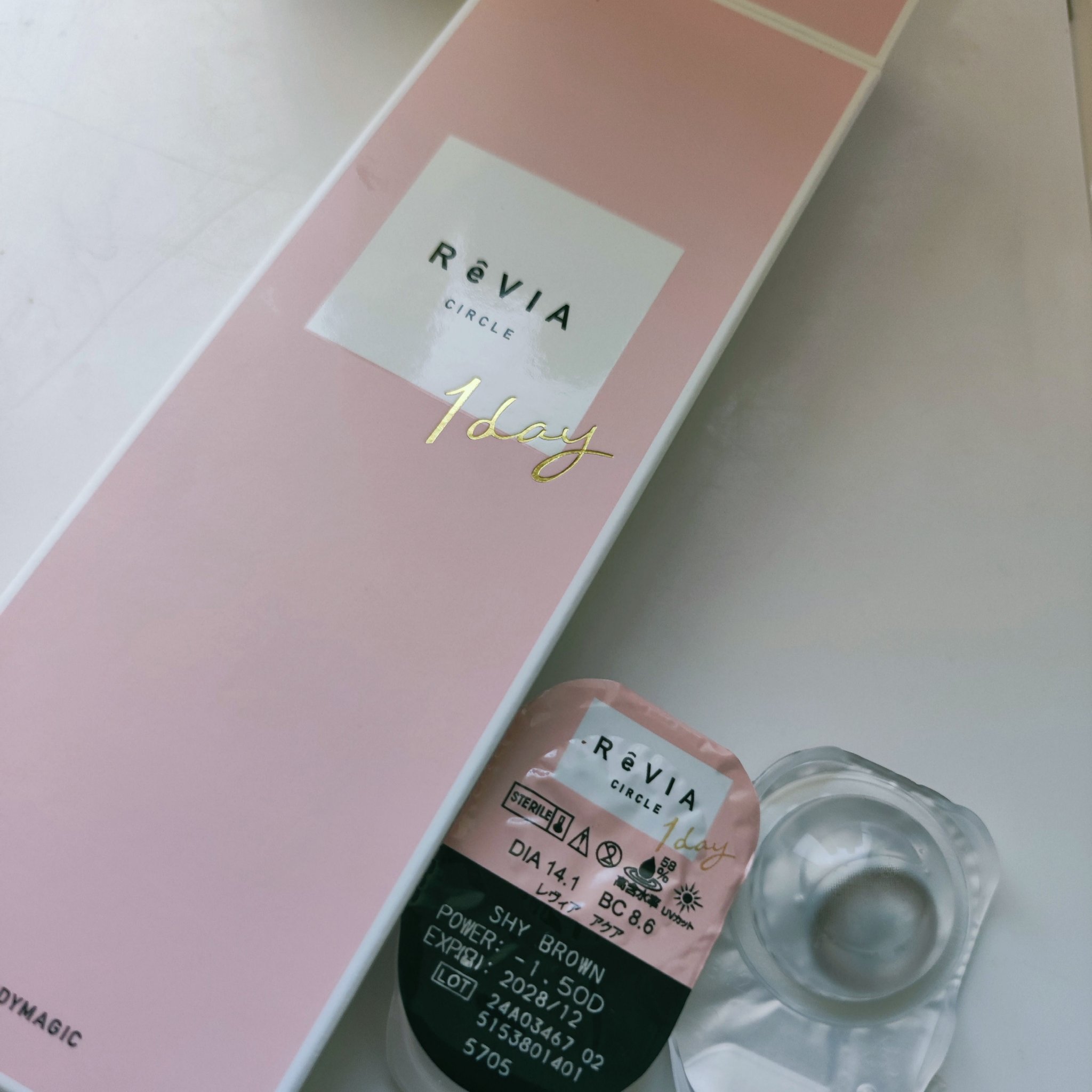 ReVIA CIRCLE 1day/ReVIA/ワンデー（１DAY）カラコンを使ったクチコミ（1枚目）