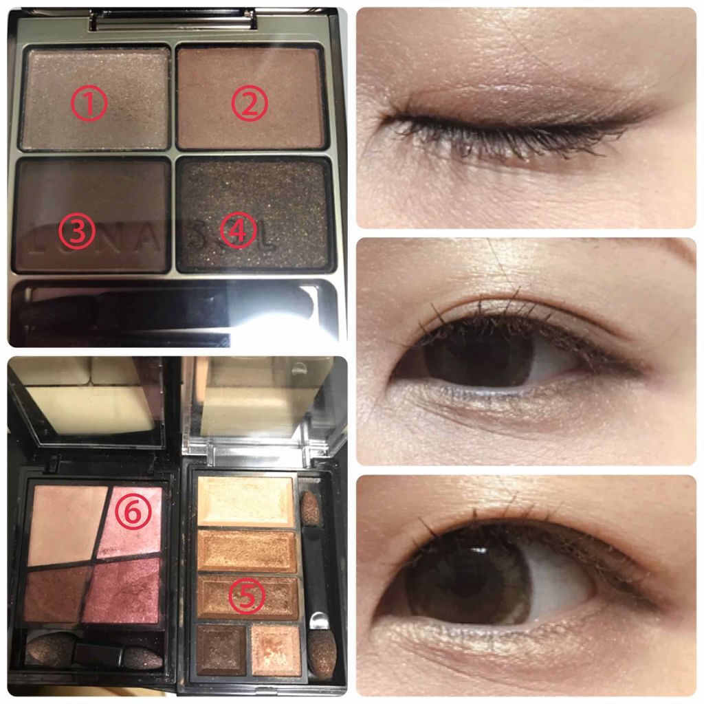 スキンモデリングアイズ/LUNASOL/アイシャドウパレットを使ったクチコミ（3枚目）