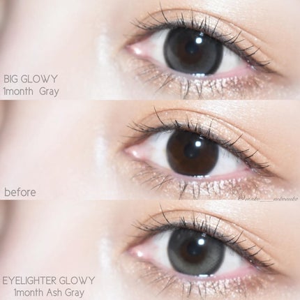 Eyelighter Glowy 1Month/OLENS/カラーコンタクトレンズを使ったクチコミ(5枚目)