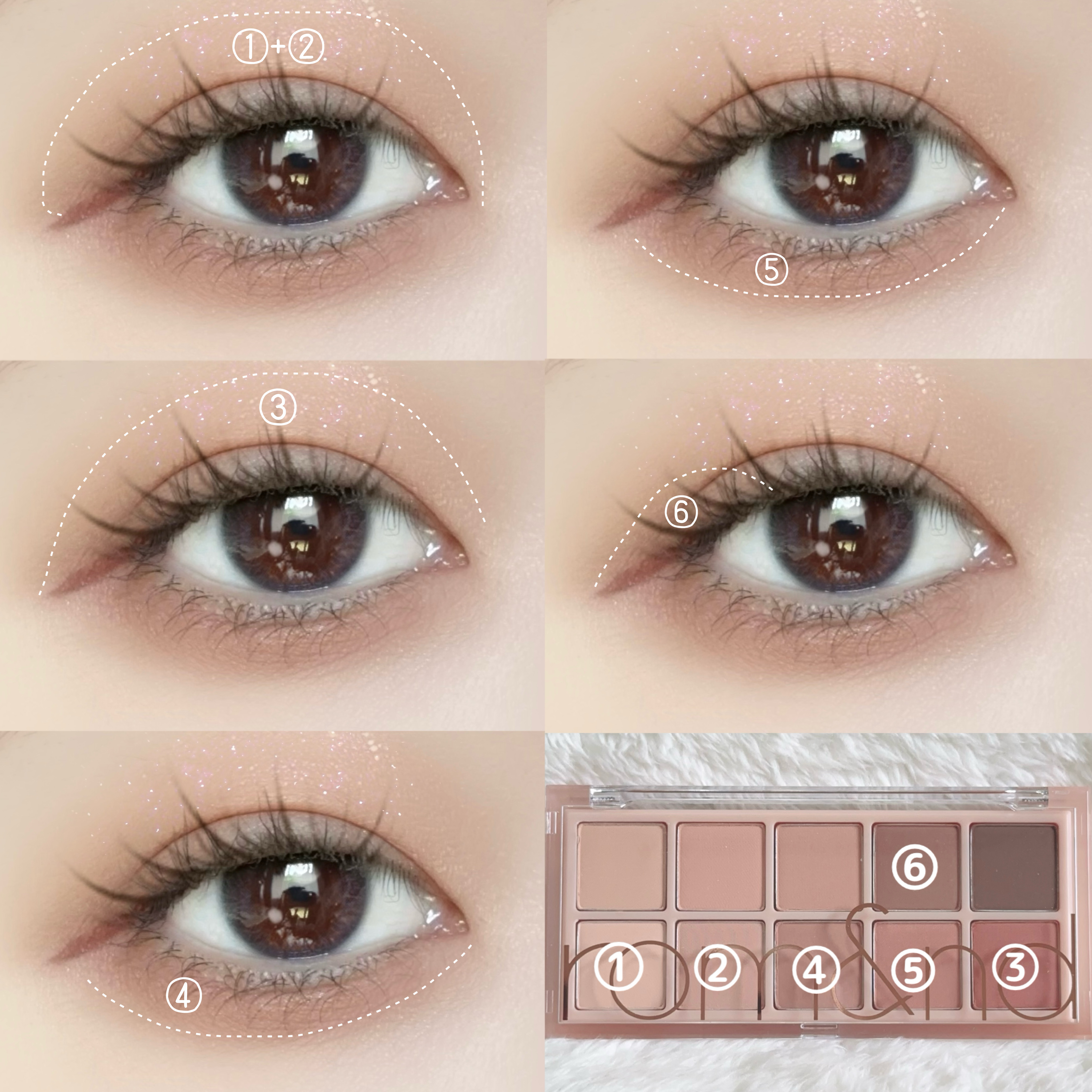 ベターザンパレット/rom&nd/アイシャドウパレットを使ったクチコミ（2枚目）