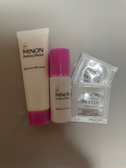 ミノン アミノモイスト 敏感肌・エイジングケアトライアルセット/ミノン/スキンケアキットを使ったクチコミ(1枚目)