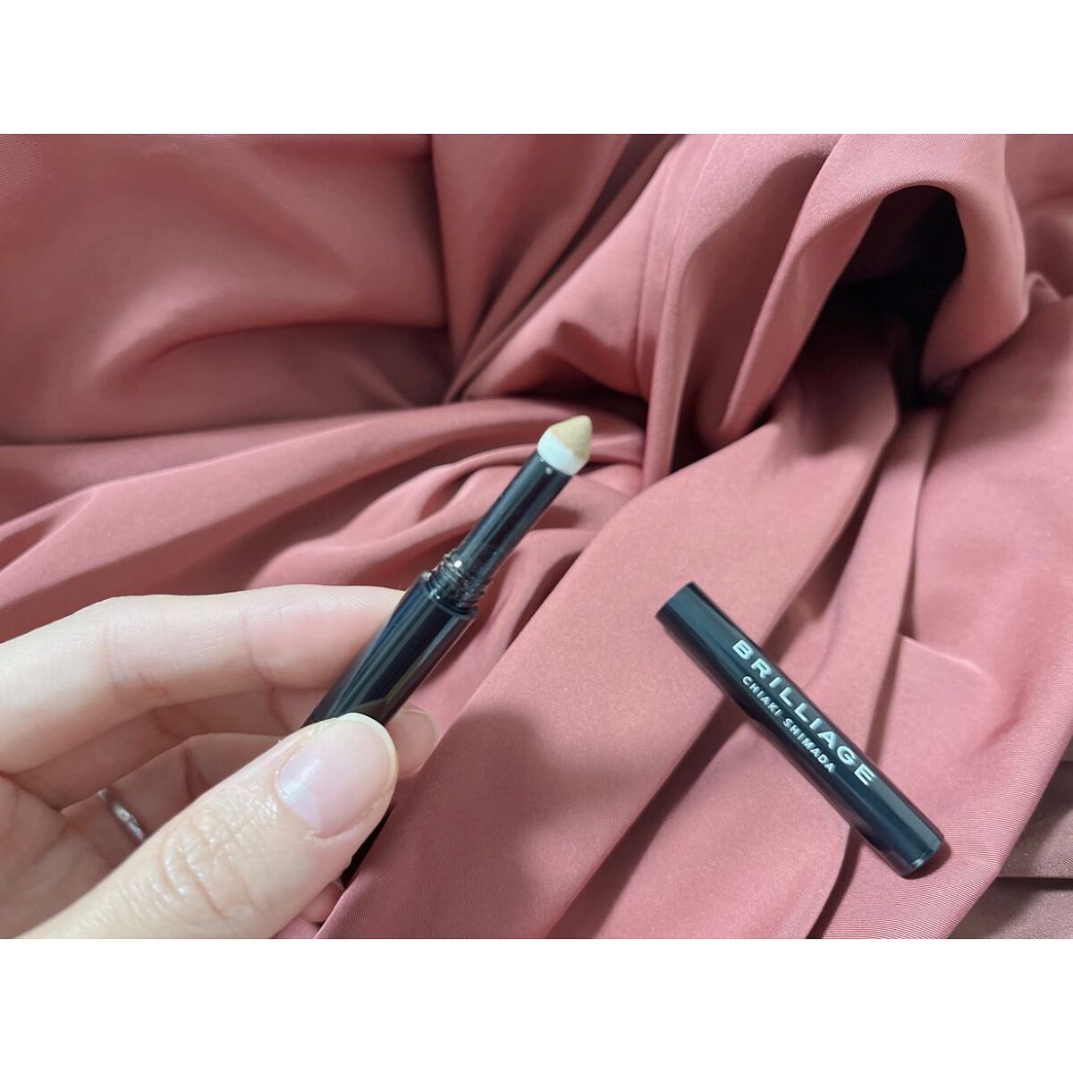  ロングステイ アイブロウパウダー＆ペンシル イエローブラウン/ブリリアージュ/アイブロウペンシルを使ったクチコミ（2枚目）