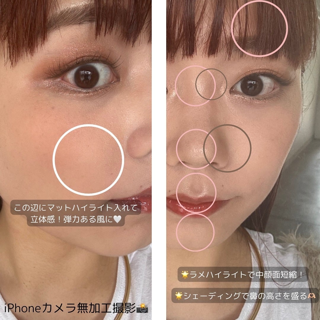 ハイライトシェーディングパレット/TIMAGE/パウダーハイライトを使ったクチコミ(5枚目)