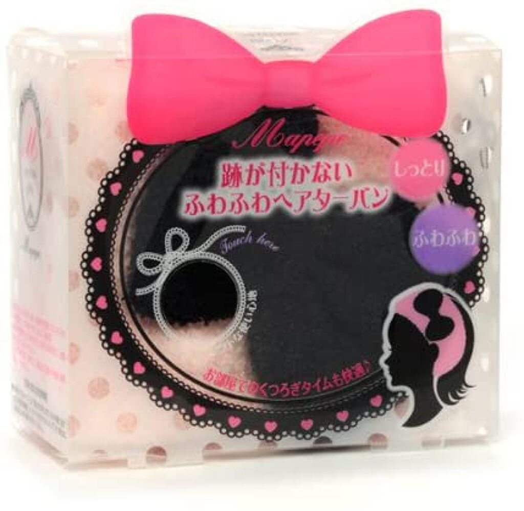 anytime girly 跡が付かないふわふわヘアターバン ピンク