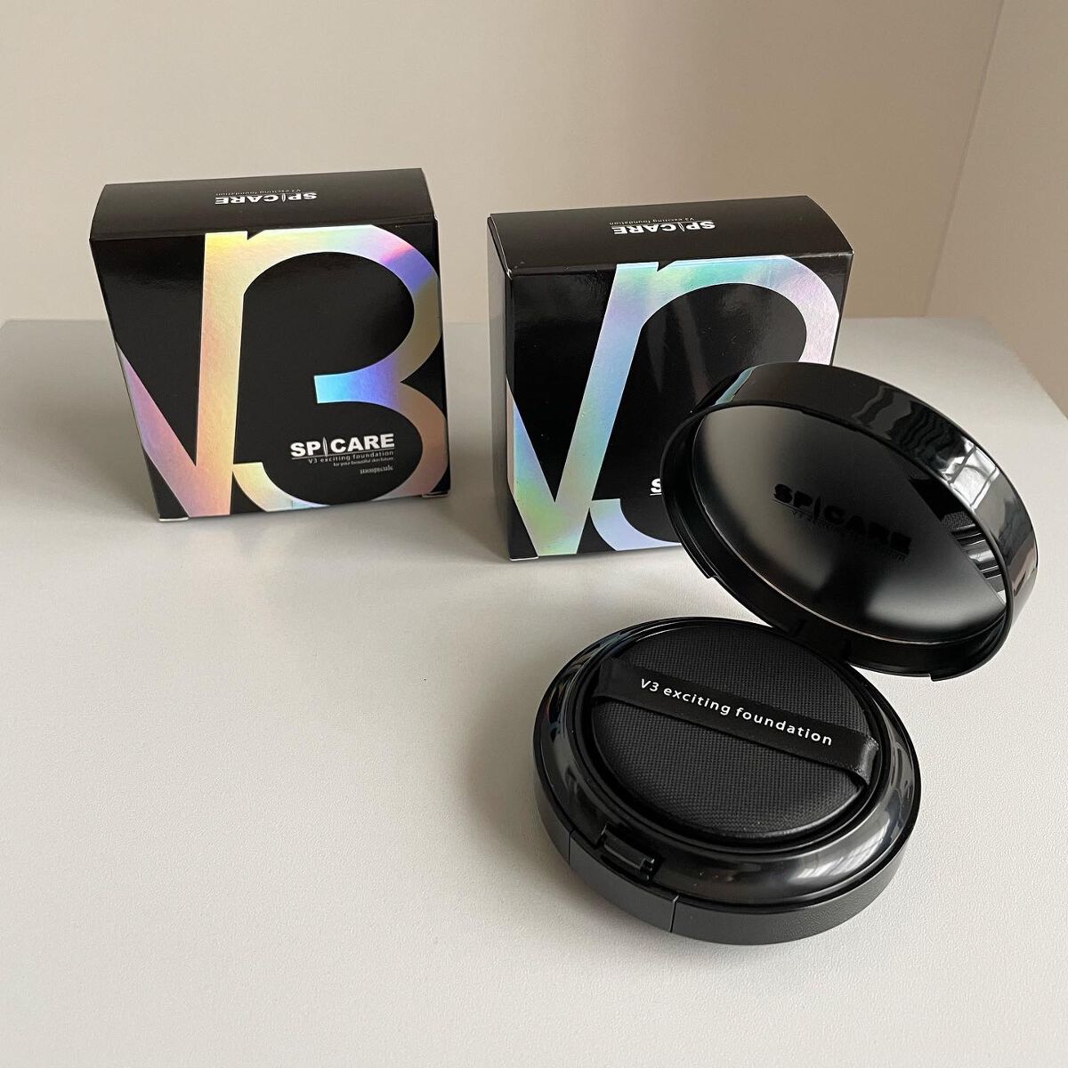 V3 エキサイティングファンデーション/SPICARE/クッションファンデーションを使ったクチコミ(1枚目)