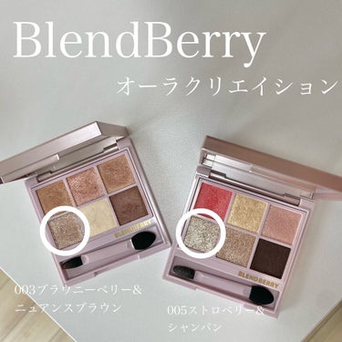 オーラクリエイション/BLEND BERRY/アイシャドウパレットを使ったクチコミ（3枚目）