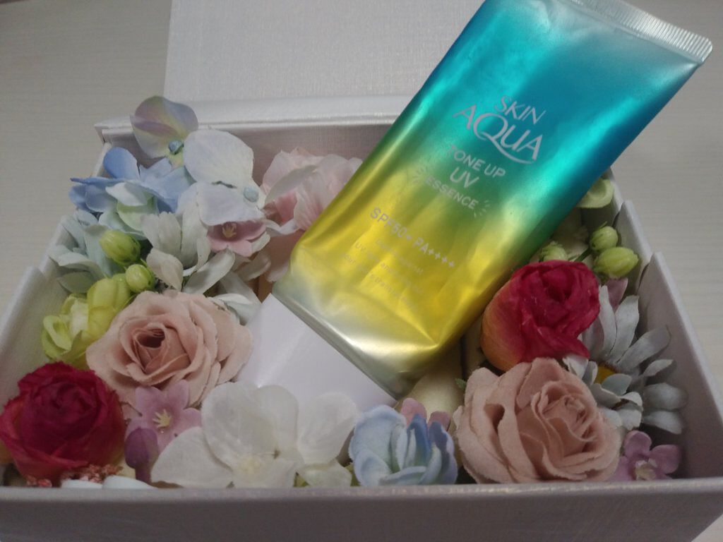 スキンアクア トーンアップUVエッセンス/スキンアクア/日焼け止めクリームを使ったクチコミ（1枚目）