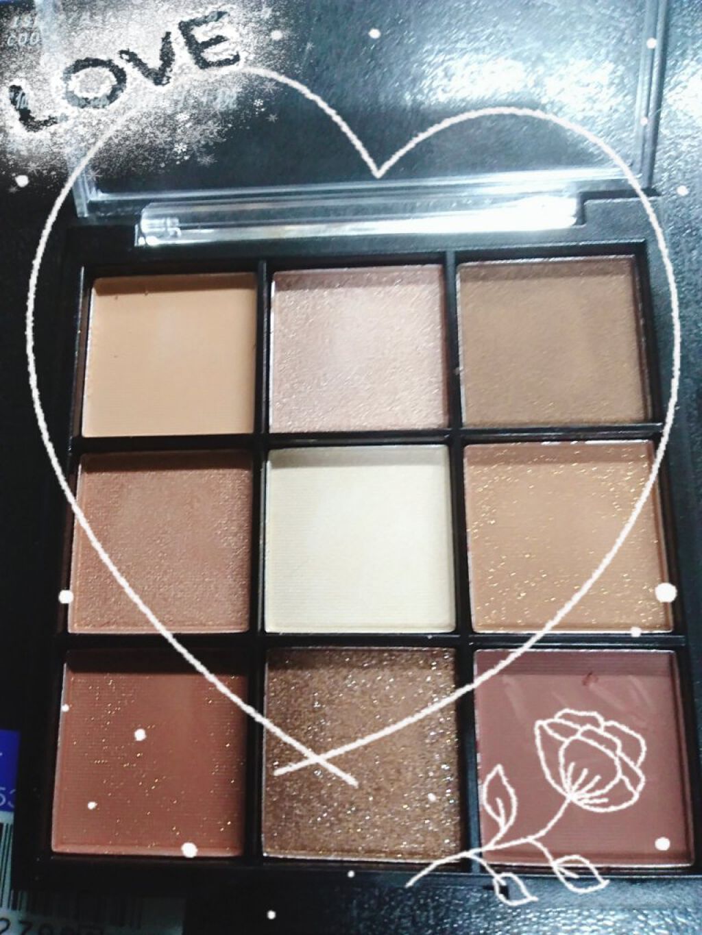 UR GLAM BLOOMING EYE COLOR PALETTE/U R GLAM/アイシャドウパレットを使ったクチコミ(4枚目)