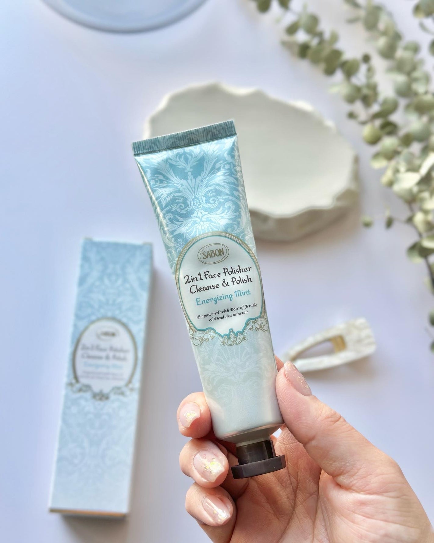 フェイスポリッシャー リフレッシング(ミント)/SABON/スクラブ・ゴマージュを使ったクチコミ(2枚目)