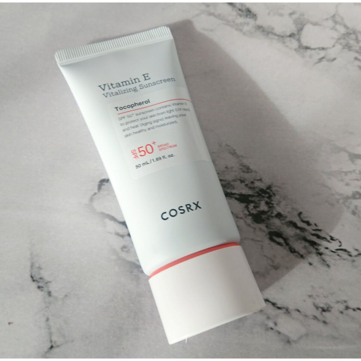 ビタミンEバイタライジングUVクリーム SFP50+/COSRX/日焼け止めクリームを使ったクチコミ(2枚目)