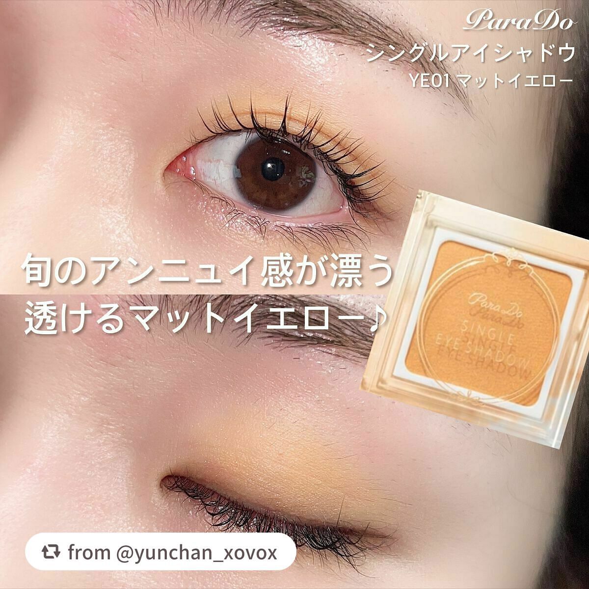 パラドゥ シングルアイシャドウ /パラドゥ/単色アイシャドウを使ったクチコミ(7枚目)