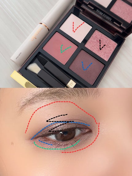 アイ カラー クォード/TOM FORD BEAUTY/アイシャドウパレットを使ったクチコミ(4枚目)