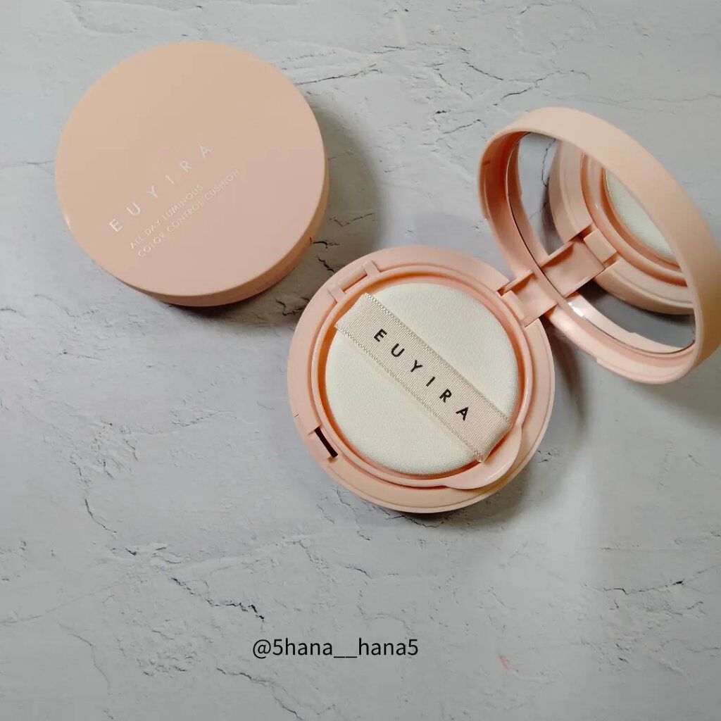 オールデイ ルミナス カラーコントロール クッション/EUYIRA/クッションファンデーションを使ったクチコミ（3枚目）