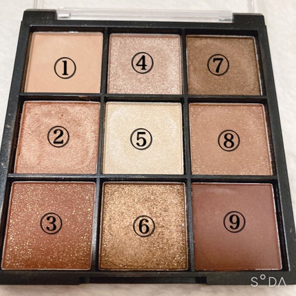 UR GLAM BLOOMING EYE COLOR PALETTE/U R GLAM/アイシャドウパレットを使ったクチコミ(2枚目)