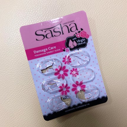 ヘアビタミン ピンク(ダメージケア)/Sasha/ヘアオイルを使ったクチコミ(1枚目)