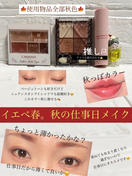 パーフェクトマルチアイズ/キャンメイク/アイシャドウパレットを使ったクチコミ(1枚目)