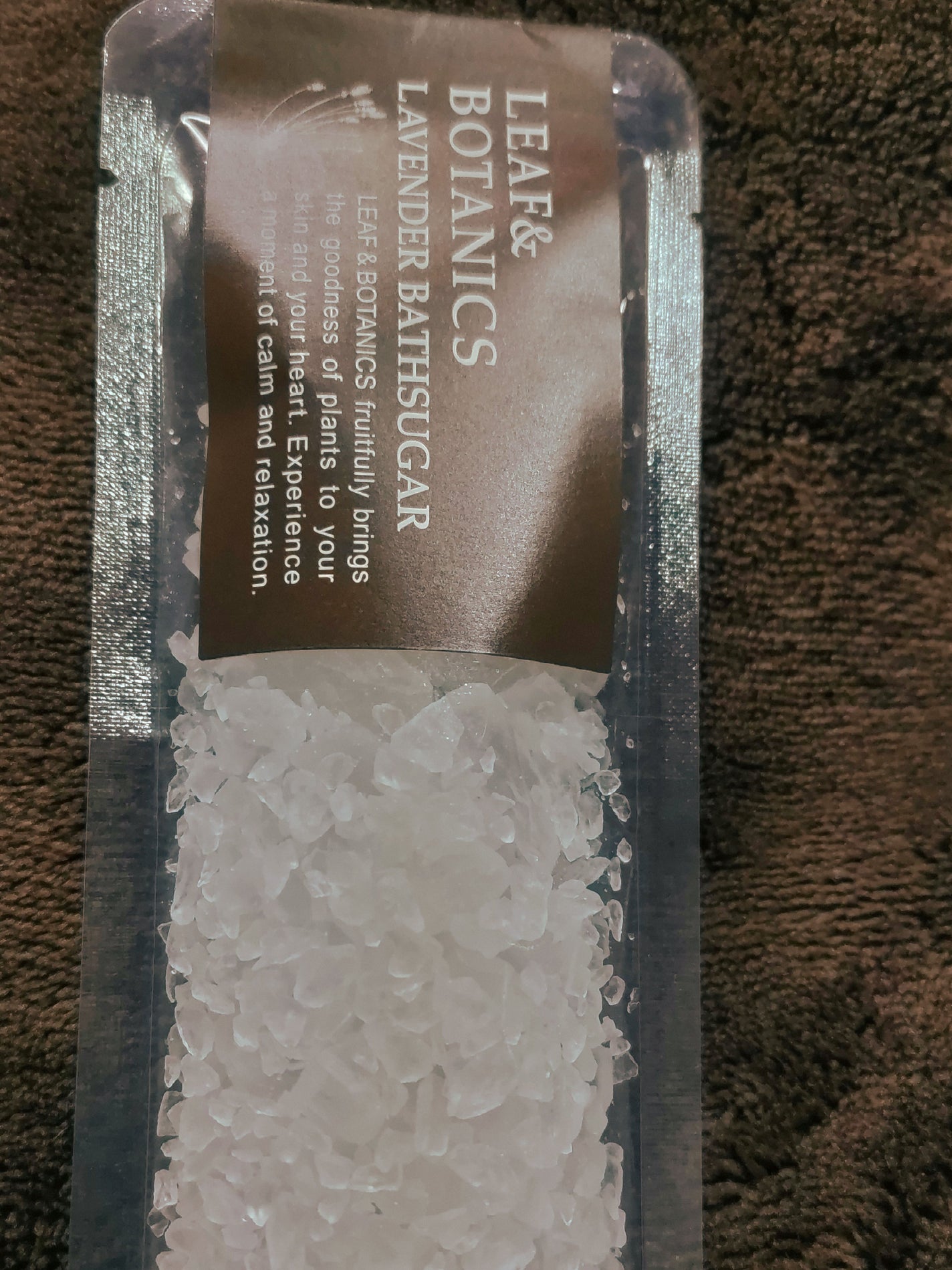 バスシュガー ラベンダー/LEAF&BOTANICS /保湿系入浴剤を使ったクチコミ(1枚目)