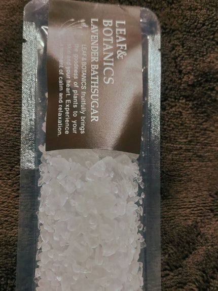 バスシュガー ラベンダー/LEAF&BOTANICS /保湿系入浴剤を使ったクチコミ(1枚目)
