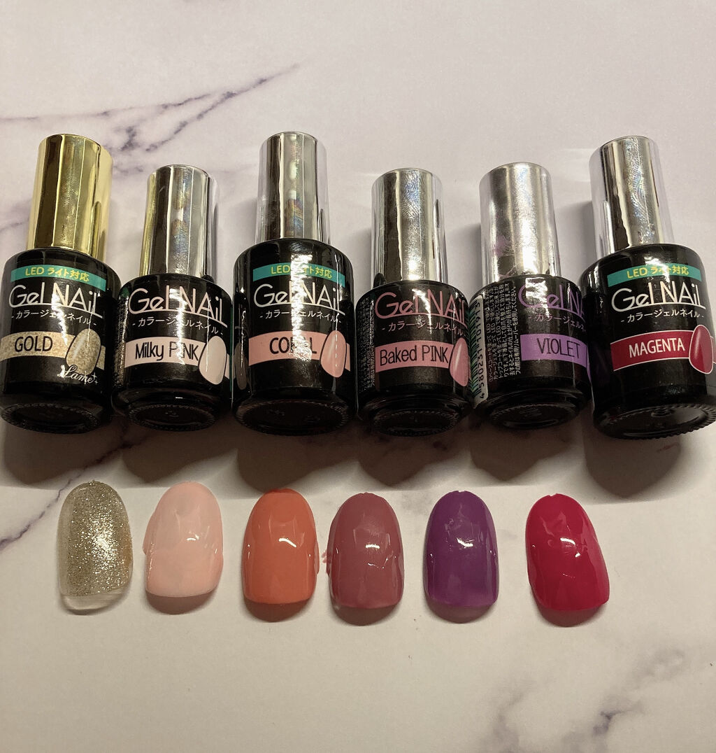 SHジェルネイル(ライト不要)/セリア/ジェルネイルを使ったクチコミ（2枚目）