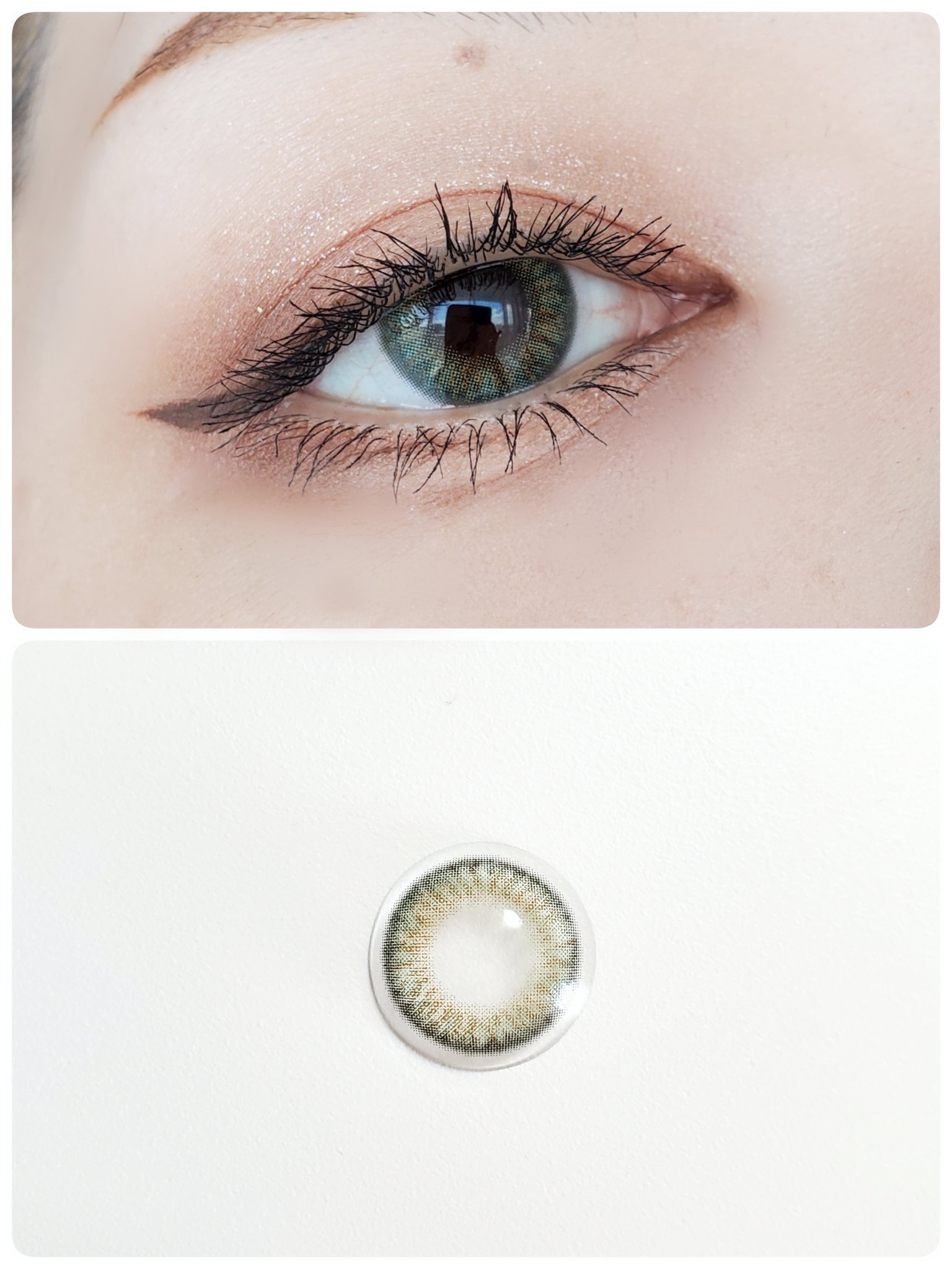 N’s COLLECTION 1day ずんだ餅/N’s COLLECTION/ワンデー（１DAY）カラコンを使ったクチコミ（2枚目）