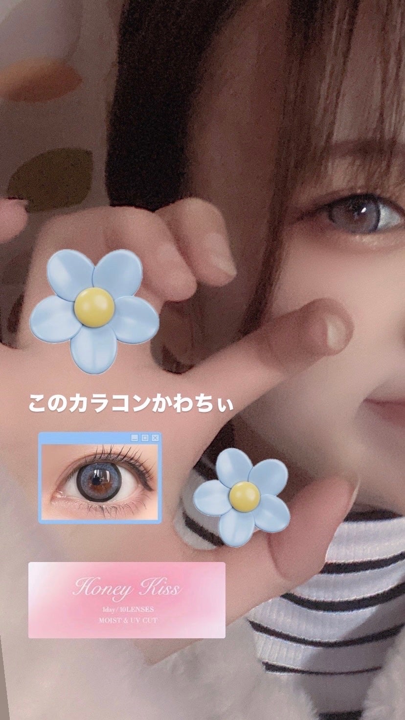 のの on LIPS 「このカラコン可愛い🥺色味が欲しいけど茶色とか黒とか結局そっち系..」(1枚目)