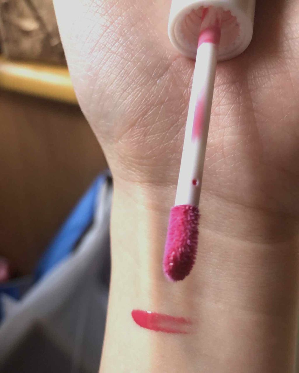 Blooming Kitty リップグロス/DAISO/リップグロスを使ったクチコミ（2枚目）