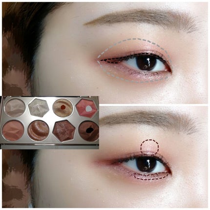 プリズム エアー アイ パレット/CLIO/アイシャドウパレットを使ったクチコミ(2枚目)