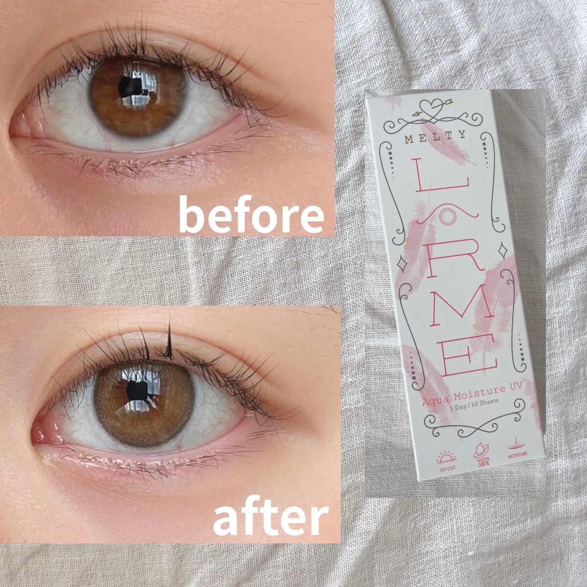 LARME MELTY SERIES(ラルムメルティシリーズ)/LARME/カラーコンタクトレンズを使ったクチコミ(3枚目)