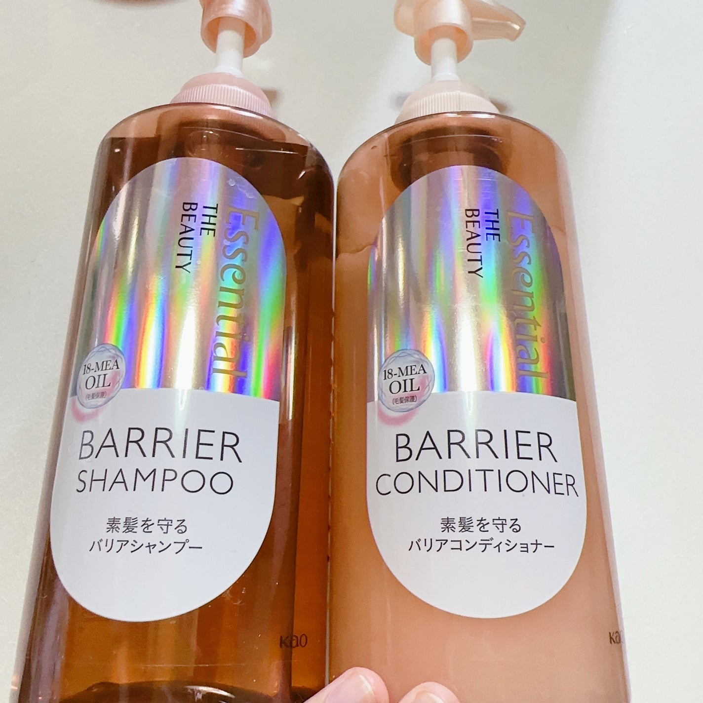 ザビューティ 髪のキメ美容素髪を守る バリアシャンプー/コンディショナー/エッセンシャル/シャンプー・コンディショナーを使ったクチコミ(2枚目)