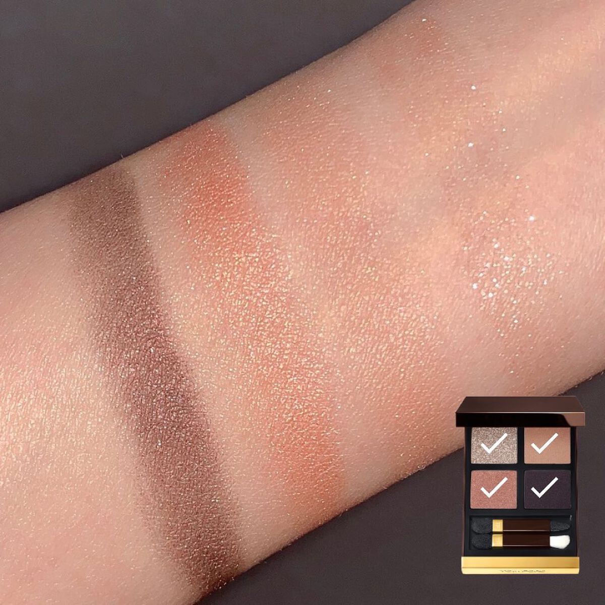 アイ カラー クォード/TOM FORD BEAUTY/アイシャドウパレットを使ったクチコミ(4枚目)