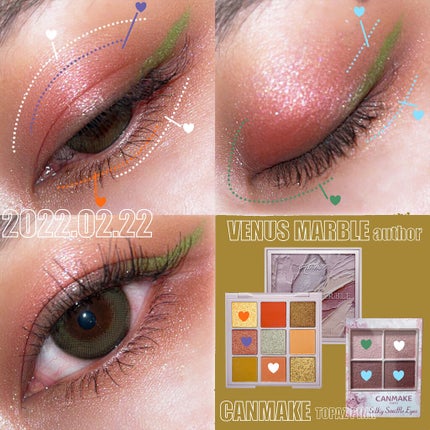 VenusMarble 9色アイシャドウパレット/Venus Marble/アイシャドウパレットを使ったクチコミ(2枚目)