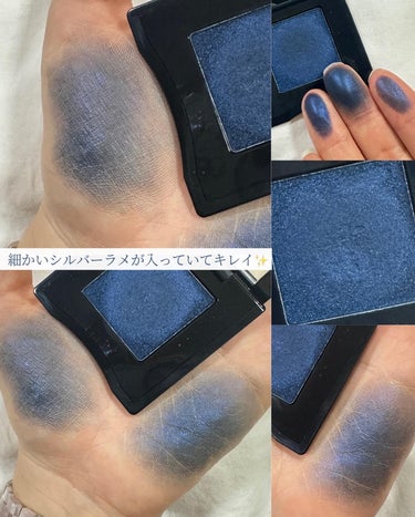 ポップ パウダージェル アイシャドウ 17 Zaa-Zaa Navy/SHISEIDO/シングルアイシャドウを使ったクチコミ（2枚目）