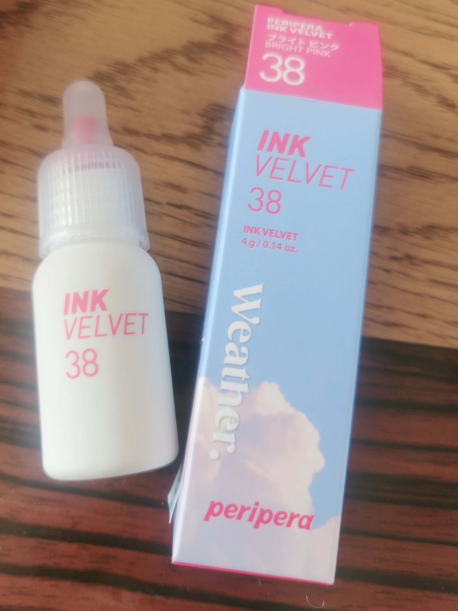 インク ベルベット 38 ブライト ピンク(BRIGHT PINK)/PERIPERA/口紅を使ったクチコミ（1枚目）