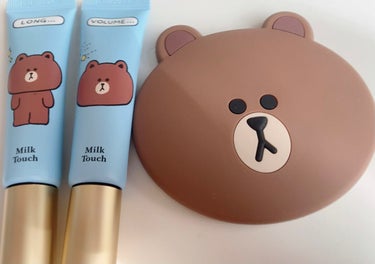 MILK TOUCH ALL-DAY LONG/VOLUME CURL MASCARA👑*ﾟ｡

【色味】Black
【キープ力】◎

ブラウン🐻のミラー目当てで購入🥺🤍
ミラーはもちろん、パケもかわい