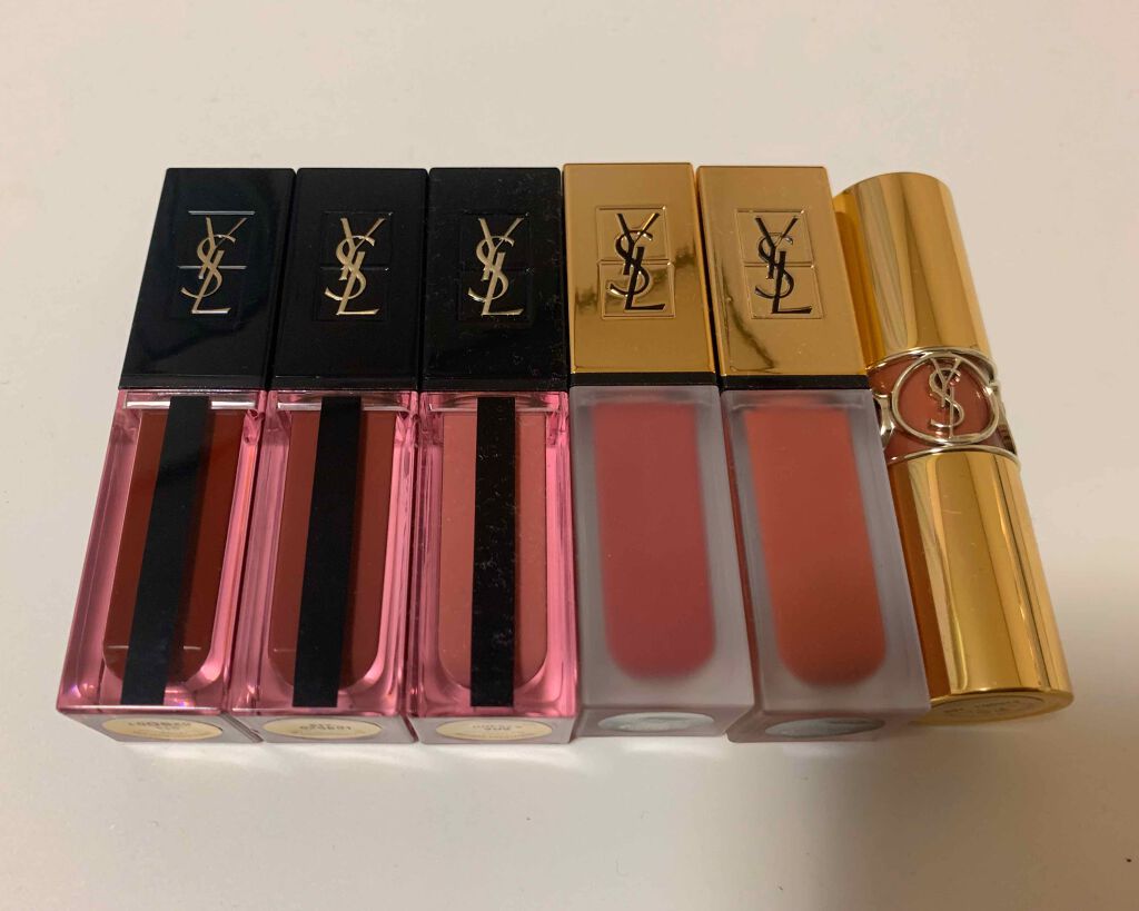 ルージュ ピュールクチュール ヴェルニ ウォーターステイン/YVES SAINT LAURENT BEAUTE/口紅を使ったクチコミ（1枚目）