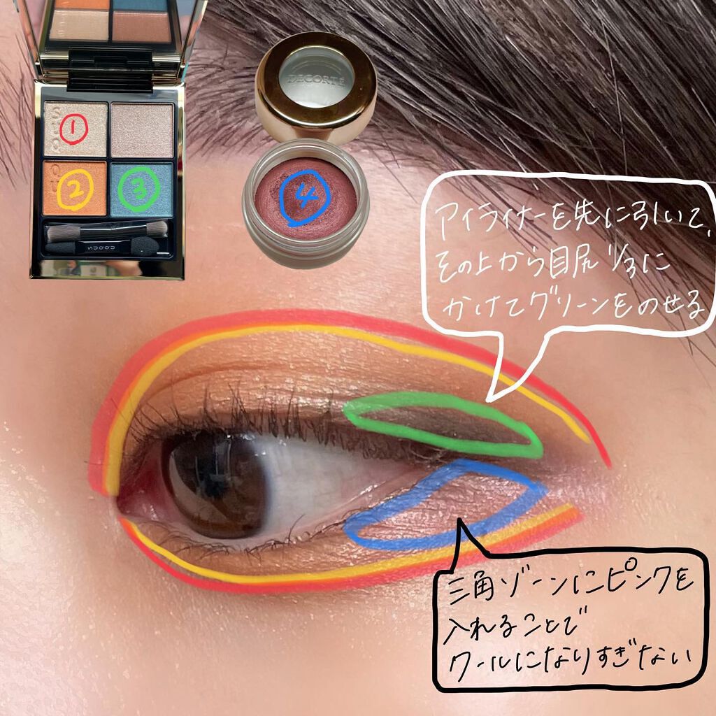 アイグロウ ジェム/DECORTÉ/ジェル・クリームアイシャドウを使ったクチコミ(4枚目)