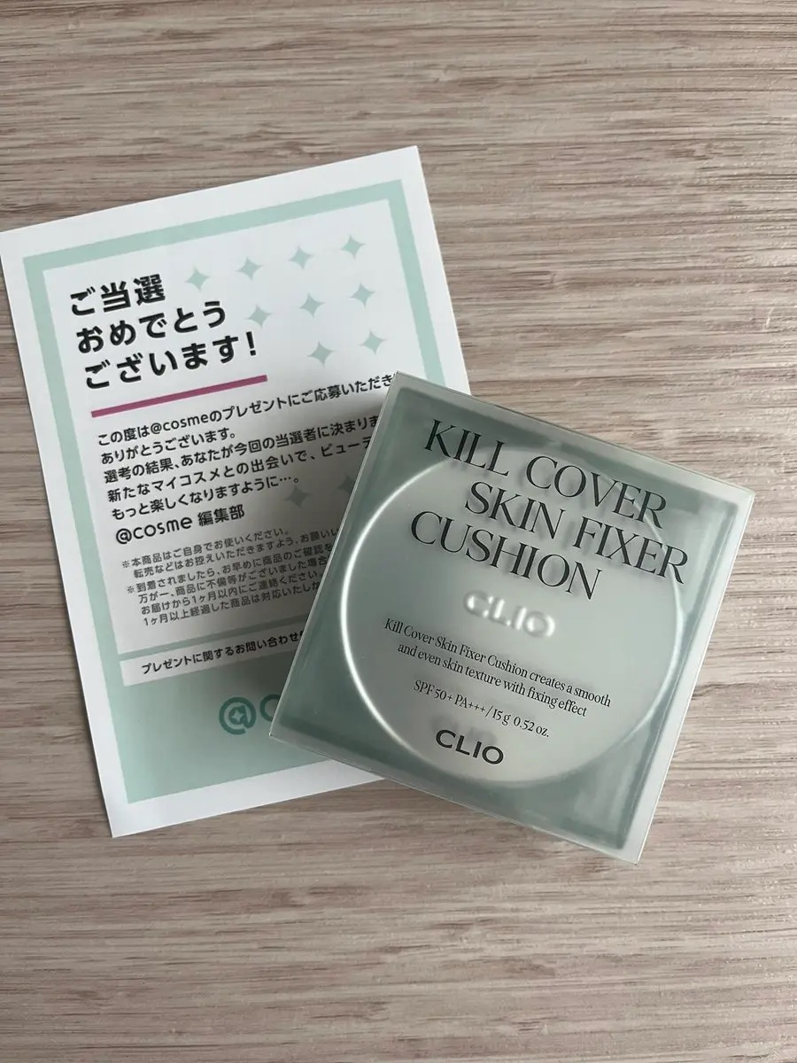クリオ キル カバー スキン フィクサー クッション/CLIO/クッションファンデーションを使ったクチコミ（1枚目）