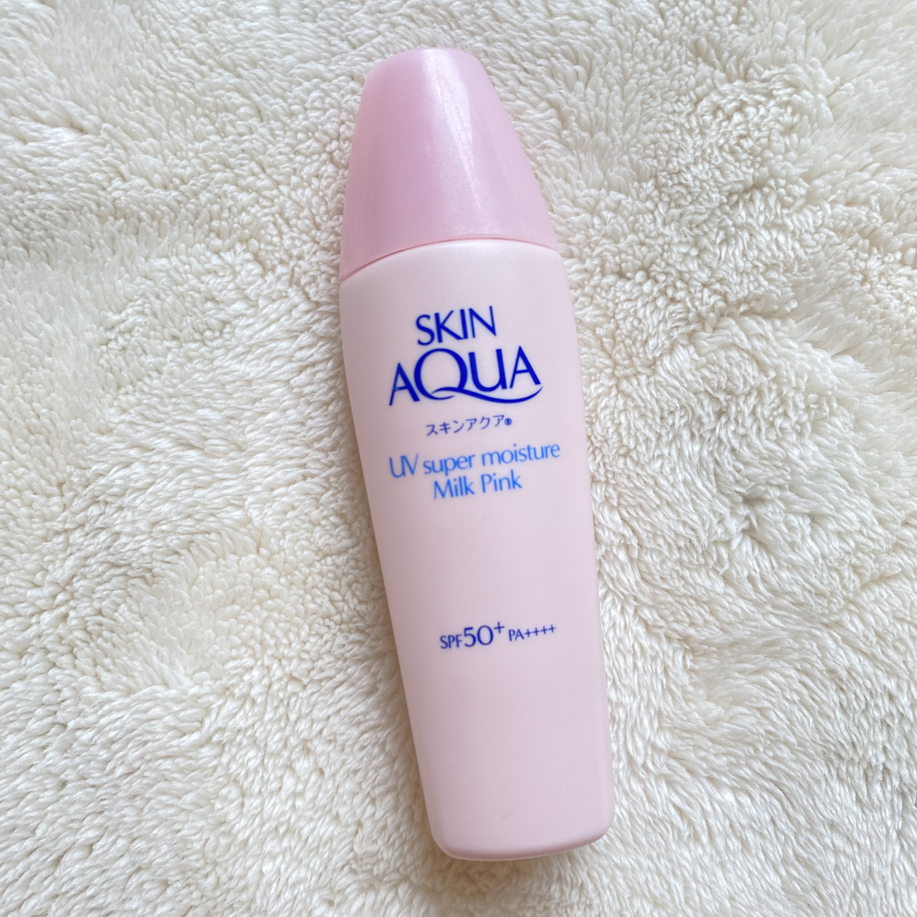スーパーモイスチャーミルクピンク/スキンアクア/日焼け止めミルクを使ったクチコミ（1枚目）